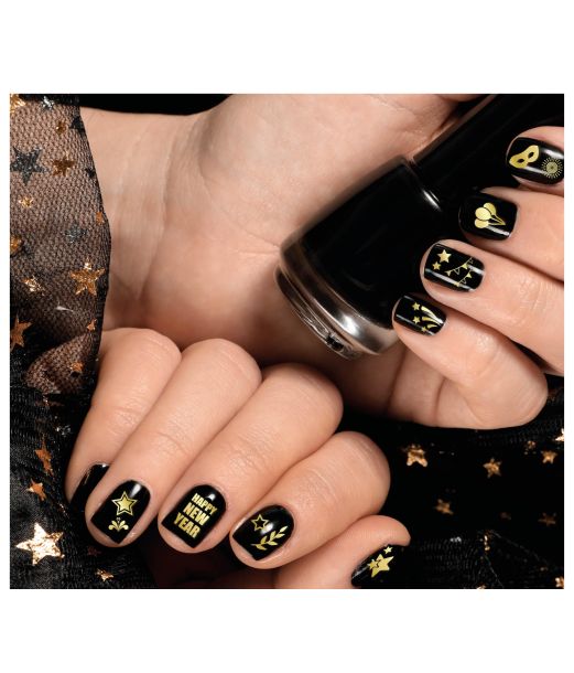 Nytårs negle stickers