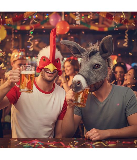 Æsel maske til voksne.