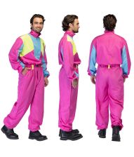 Pink skidragt kostume til mænd