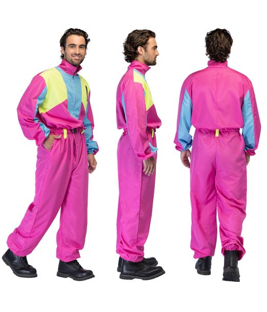 Pink skidragt kostume til mænd