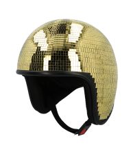 Discokugle guld hjelm