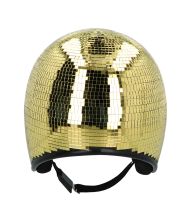 Discokugle guld hjelm