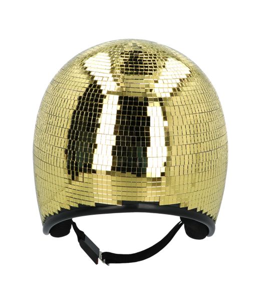 Discokugle guld hjelm