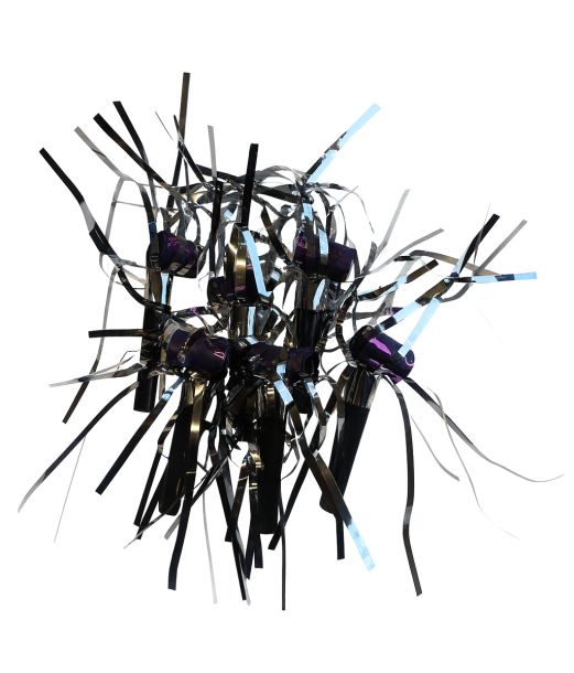 Lilla og sølv ryslere, 6 stk