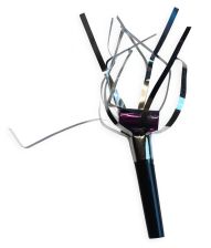 Lilla og sølv ryslere, 6 stk