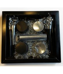 Sort og sølv partyæske, 13 dele