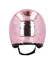 Pink diskokugle hjelm