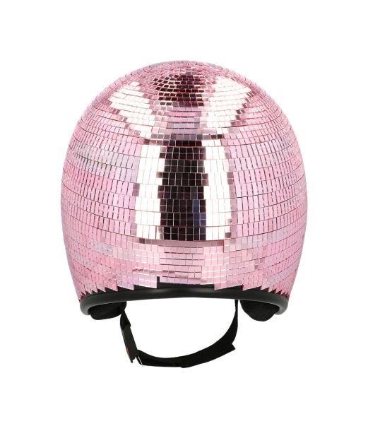Pink diskokugle hjelm