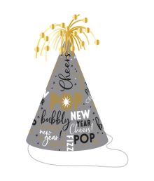 Nytårs keglehat med pynt 
