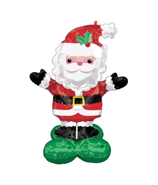 Stående Julemand folieballon