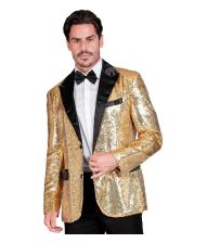 Guld pailletjakke til mænd