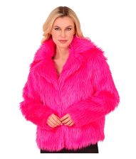 Pink pelsjakke til udklædning