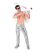 Sølv pailletbukser til mænd