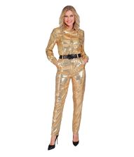 Guld pailletbukser til kvinder