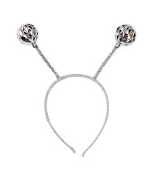 Hårbøjle med sølv antenner