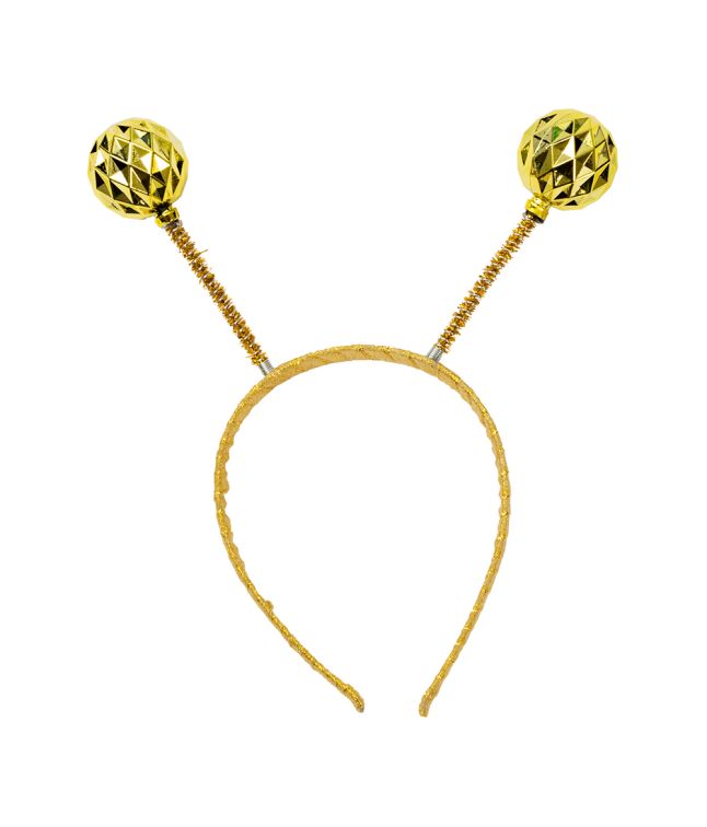 Hårbøjle med guld antenner