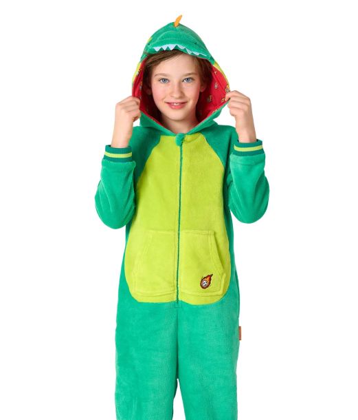 Dino onesie til børn og teens.