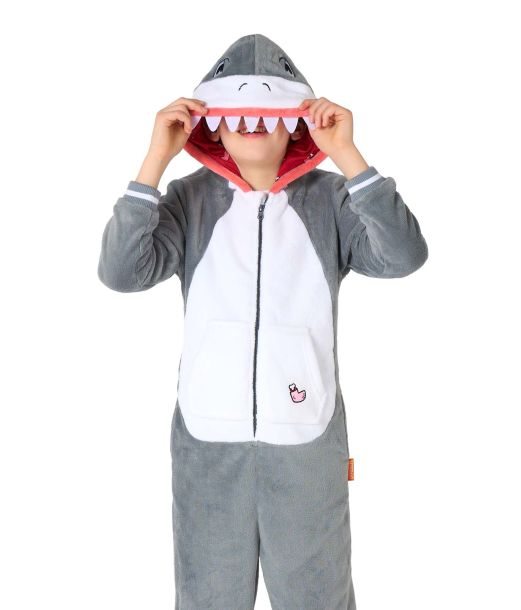 Haj onesie til brøn og teens.
