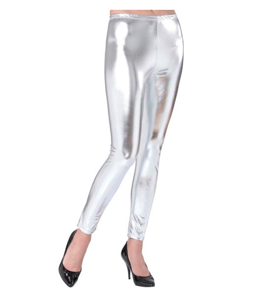 Sølv leggings til udklædning