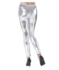 Sølv leggings til udklædning
