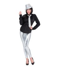 Sølv leggings til udklædning