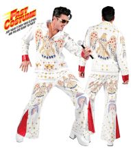 Hvidt Elvis Presley kostume