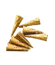 40 stk. papir trækpropper med konfetti i multi farver