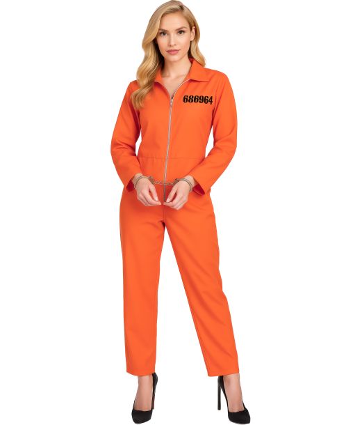 Orange fangedragt kostume til kvinder