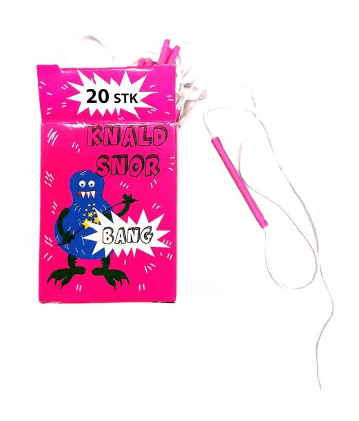 12 pakker knaldsnore i flere farver