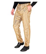 Guld pailletbukser til mænd