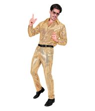 Guld pailletbukser til mænd