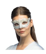 Halvmaske Venice Felina, sølv