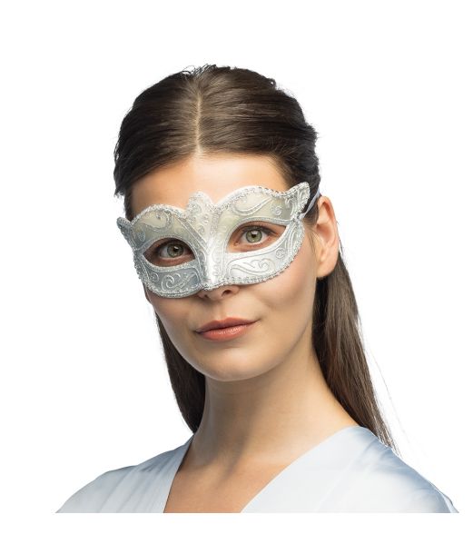 Halvmaske Venice Felina, sølv