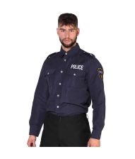 Politi skjorte til mænd