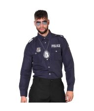 Politi skjorte til mænd