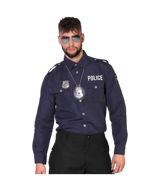 Politi skjorte til mænd