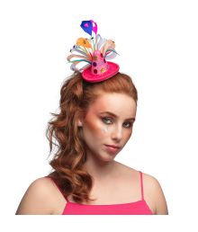 Hårbøjle med mini klovnehat