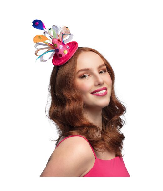 Hårbøjle med mini klovnehat