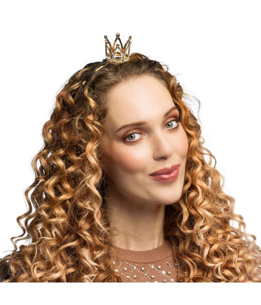 Hårbøjle med lille krone