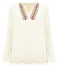 Beige Hippie bluse til mænd