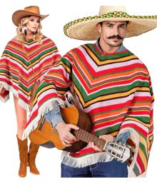 Mexicansk poncho til voksne