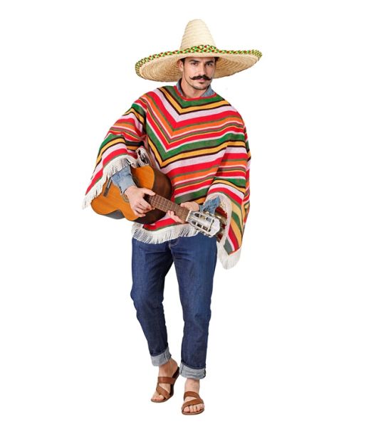 Mexicansk poncho til voksne