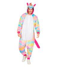 Regnbue enhjørning kostume til voksne