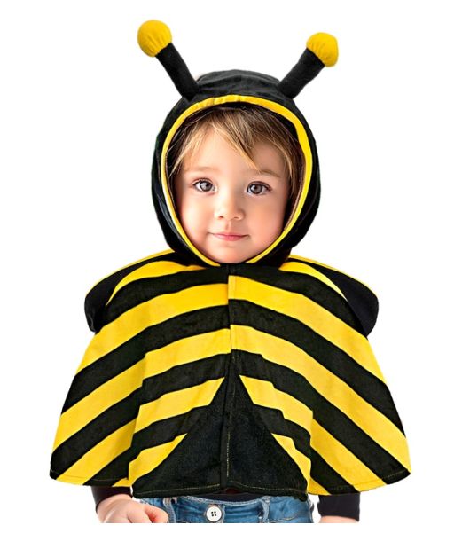 Bi poncho til småbørn