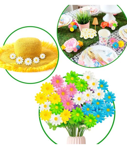 Pink blomster, 20 stk