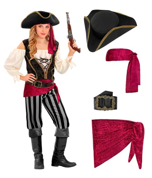 Pirat kostume til piger