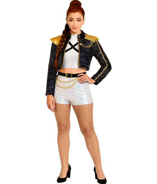 K-Pop star Silver leader kostume