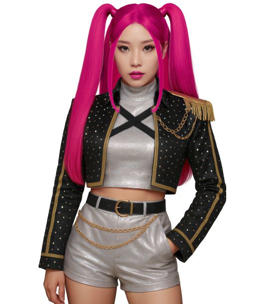 K-Pop paryk pink