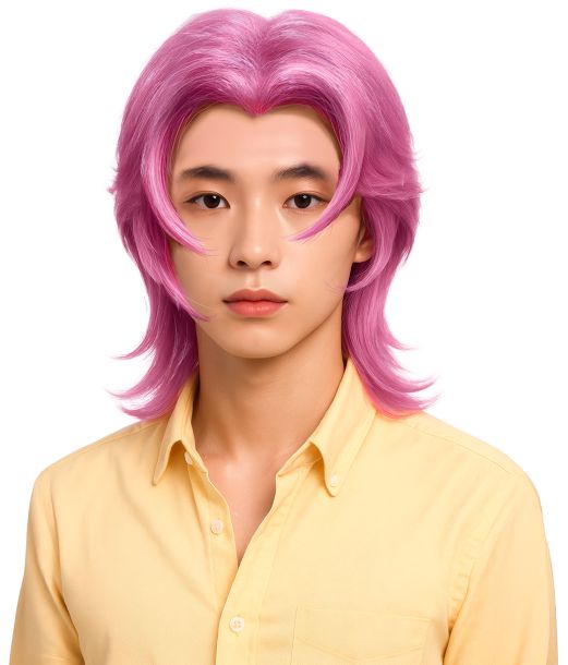 K-Pop dæmon paryk pink