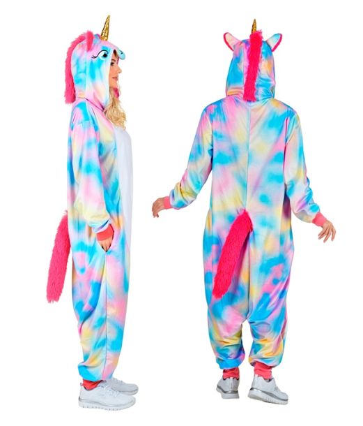 Regnbue enhjørning kostume til voksne